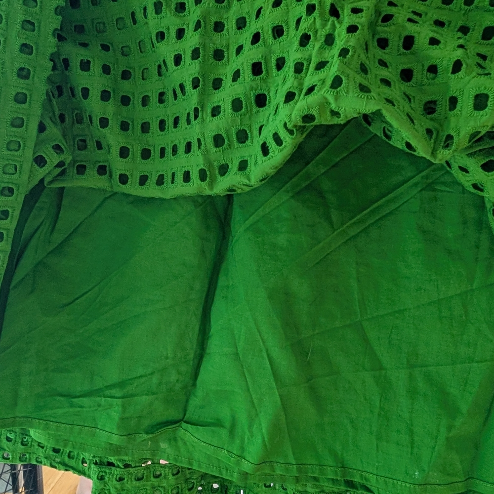 NWT Limited Edition Kate Spade New York & Target Green Eyelet Skirt Size Small - Picture 4 of 7